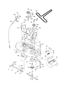 Mower Deck parts for Poulan Riding Mower Tractor 96016001700 from AppliancePartsPros.com
