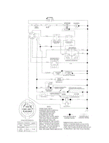 Schematic Diagram parts for Poulan Riding Mower Tractor 96016001700 from AppliancePartsPros.com