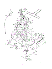 Mower Deck parts for Poulan Riding Mower Tractor 96016001800 from AppliancePartsPros.com