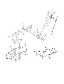 Mower Lift parts for Poulan Riding Mower Tractor 96016001800 from AppliancePartsPros.com