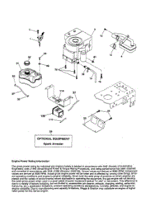 Engine parts for Poulan Riding Mower Tractor 96016001900 from AppliancePartsPros.com