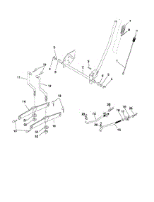 Mower Lift parts for Poulan Riding Mower Tractor 96016001900 from AppliancePartsPros.com