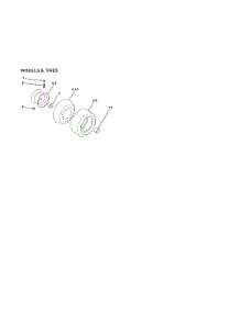 Wheels And Tires parts for Poulan Riding Mower Tractor 96016002200 from AppliancePartsPros.com