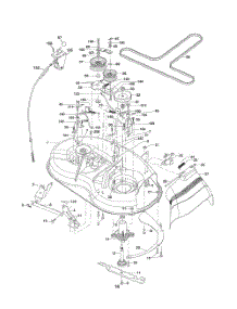 Mower Deck parts for Poulan Riding Mower Tractor 96016002200 from AppliancePartsPros.com