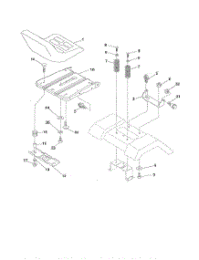 Seat parts for Poulan Riding Mower Tractor 96016002400 from AppliancePartsPros.com