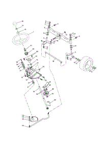 Steering Assembly parts for Poulan Riding Mower Tractor 96022000101 from AppliancePartsPros.com