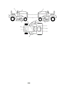 Decals parts for Poulan Riding Mower Tractor 96041001400 from AppliancePartsPros.com