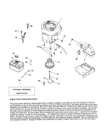 Engine parts for Poulan Riding Mower Tractor 96041001400 from AppliancePartsPros.com