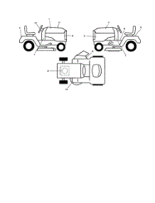 Decals parts for Poulan Riding Mower Tractor 960420002000 from AppliancePartsPros.com