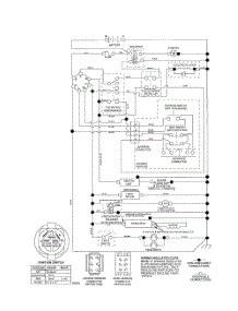 Schematic-Tractor parts for Poulan Riding Mower Tractor 96042000500 from AppliancePartsPros.com