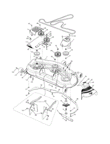 Mower Deck parts for Poulan Riding Mower Tractor 96042000701 from AppliancePartsPros.com