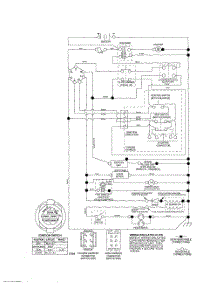 Schematic-Tractor parts for Poulan Riding Mower Tractor 96042000801 from AppliancePartsPros.com