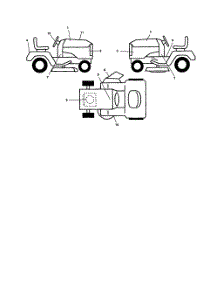 Decals parts for Poulan Riding Mower Tractor 96042001700 from AppliancePartsPros.com
