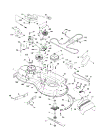 Mower Deck parts for Poulan Riding Mower Tractor 96042003803 from AppliancePartsPros.com
