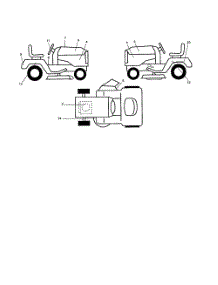 Decals parts for Poulan Riding Mower Tractor 96042010700 from AppliancePartsPros.com