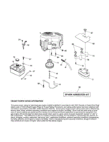 Engine parts for Poulan Riding Mower Tractor 96042011200 from AppliancePartsPros.com