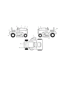 Decals parts for Poulan Riding Mower Tractor 96042015300 from AppliancePartsPros.com
