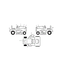 Decals parts for Poulan Riding Mower Tractor 96042016600 from AppliancePartsPros.com