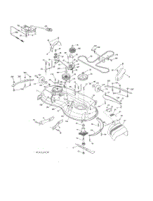 Mower Deck parts for Poulan Riding Mower Tractor 96042016700 from AppliancePartsPros.com