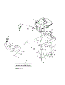 Engine parts for Poulan Riding Mower Tractor 96042016900 from AppliancePartsPros.com