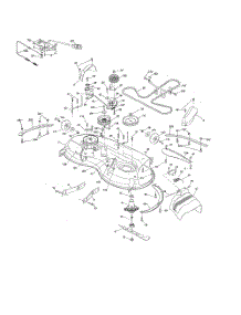 Mower Deck parts for Poulan Riding Mower Tractor 96042016900 from AppliancePartsPros.com