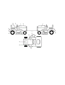 Decals parts for Poulan Riding Mower Tractor 96042016900 from AppliancePartsPros.com