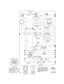 Schematic Diagram parts for Poulan Riding Mower Tractor 96042016900 from AppliancePartsPros.com
