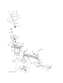 Steering parts for Poulan Riding Mower Tractor 96042017200 from AppliancePartsPros.com