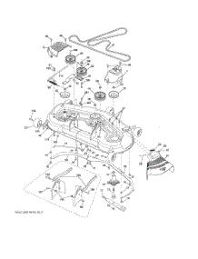 Mower Deck parts for Poulan Riding Mower Tractor 96042017200 from AppliancePartsPros.com