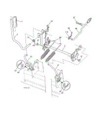 Mower Lift parts for Poulan Riding Mower Tractor 96042017200 from AppliancePartsPros.com