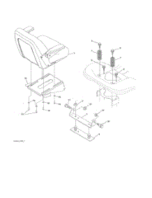 Seat parts for Poulan Riding Mower Tractor 96042017200 from AppliancePartsPros.com