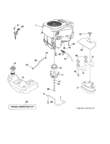 Engine parts for Poulan Riding Mower Tractor 96042017300 from AppliancePartsPros.com