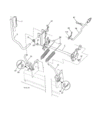 Mower Lift parts for Poulan Riding Mower Tractor 96042017300 from AppliancePartsPros.com