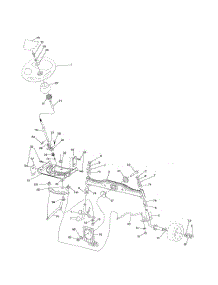 Steering parts for Poulan Riding Mower Tractor 96042018300 from AppliancePartsPros.com