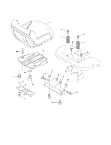 Seat parts for Poulan Riding Mower Tractor 96042018300 from AppliancePartsPros.com