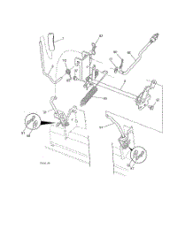Mower Lift parts for Poulan Riding Mower Tractor 96042019400 from AppliancePartsPros.com
