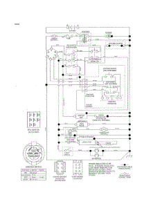 Schematic Diagram parts for Poulan Riding Mower Tractor 96042019400 from AppliancePartsPros.com
