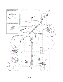 Electrical parts for Poulan Riding Mower Tractor 96046000800 from AppliancePartsPros.com