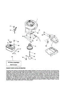 Engine parts for Poulan Riding Mower Tractor 96046000800 from AppliancePartsPros.com