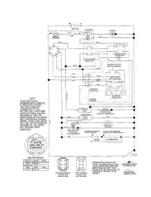 Schematic Diagram parts for Poulan Riding Mower Tractor 96046000800 from AppliancePartsPros.com
