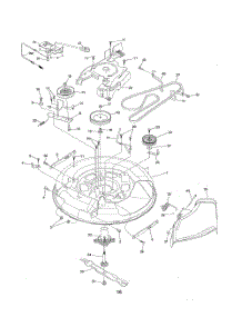 Mower Deck parts for Poulan Riding Mower Tractor 96046000800 from AppliancePartsPros.com