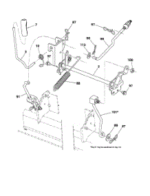 Mower Lift parts for Poulan Riding Mower Tractor 96046001400 from AppliancePartsPros.com