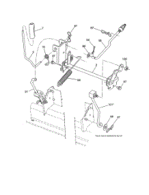 Mower Lift parts for Poulan Riding Mower Tractor 96046002200 from AppliancePartsPros.com