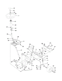 Steering parts for Poulan Riding Mower Tractor 96061022200 from AppliancePartsPros.com