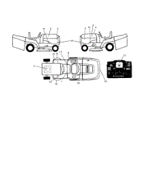 Decals parts for Poulan Riding Mower Tractor 96061022200 from AppliancePartsPros.com