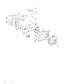 Mainframe, Left Side parts for Poulan Tiller 96092000900 from AppliancePartsPros.com
