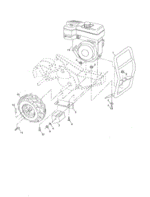 Mainframe, Right Side parts for Poulan Tiller 96092000900 from AppliancePartsPros.com