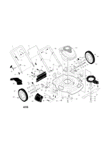 Engine  /  Housing  /  Wheels parts for Poulan Walk Behind Lawn Mower 96122001000 from AppliancePartsPros.com