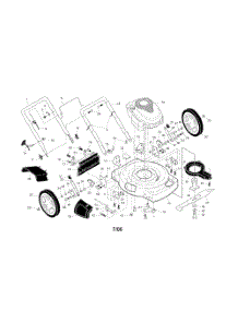 Engine  /  Housing  /  Handle parts for Poulan Walk Behind Lawn Mower 96122001301 from AppliancePartsPros.com