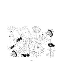 Engine  /  Housing  /  Handle parts for Poulan Walk Behind Lawn Mower 96142001102 from AppliancePartsPros.com